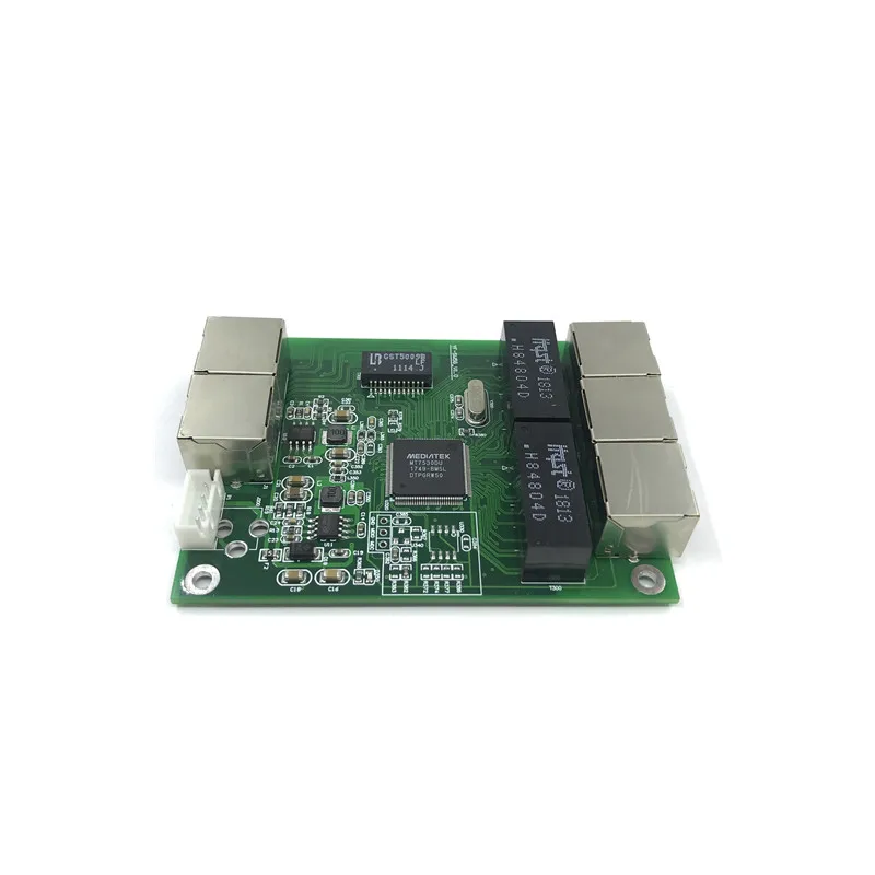 5-коммутатор модуль широко используется в светодиодный линии 5 порт 10/100/1000 m контактный порт mini модуль коммутатора PCBA материнская плата