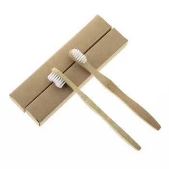 

2Pcs/Set Environmentally Eco Friendly Travel Home Hotel Kid Child Oral Care Clean Tool Product Tooth Brush Bamboo Toothbrush