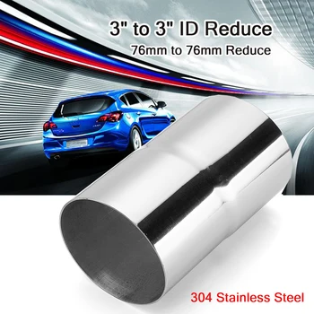 

Stainless Steel Universal Car Exhaust Pipe to Pipe Coupling Connector 3"ID - 3"ID Auto Tail Reducer Connector Tube
