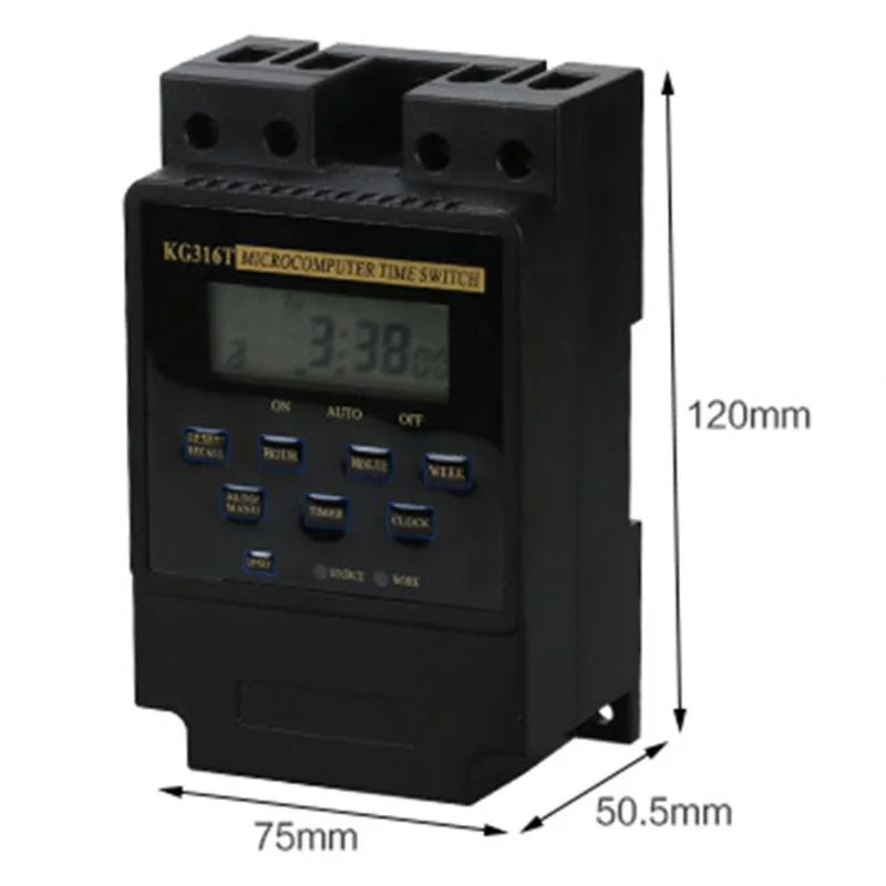 KG316T-25A-Din-Rail-Digital-Intelligent-Microcomputer-Programmable-Electronic-Timer-Time-Switch-Relay-Controller-AC-220V (4)