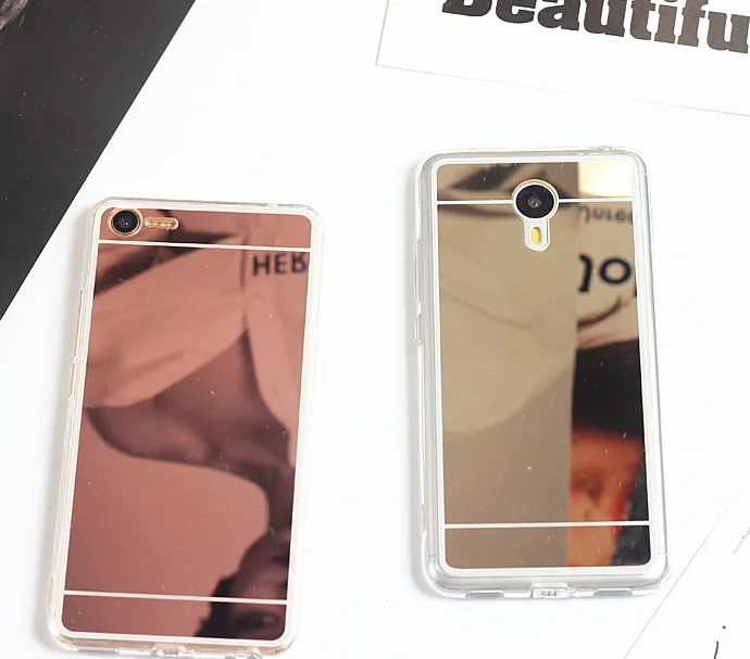 

Mirror Soft Silicone TPU Phone Case for meizu MPro6 M3 Note M3 M3S MX6 M5 Note/Mini M3X mini Electroplating Cover