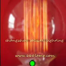 Новинка! 220 v 60 w E27 G80x120 желтый средства ухода за кожей стоп прозрачная лампочка Эдисон лампы Ad019