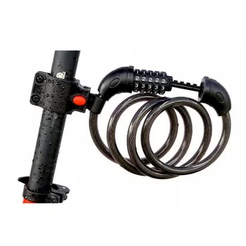 

Bike 5 Letter Code Cable Lock Combination Bicycle Security Lock 1200 mm x 12 mm Steel Cable Spiral Bike Cycling Bicycle Lock