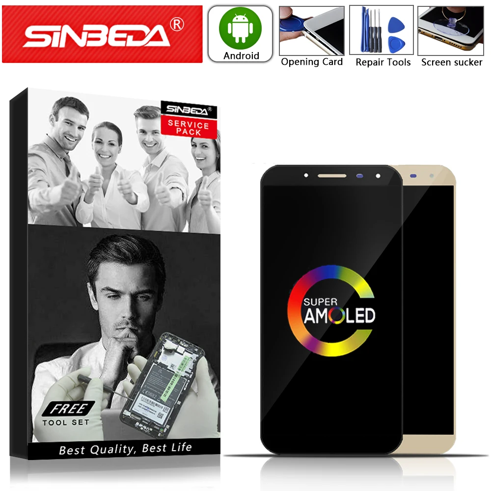 

AMOLED 5.6" For SAMSUNG Galaxy J6 2018 J600 J600F J600M LCD Display Touch Screen Digitizer For SAMSUNG J600 Display J6 2018 LCD
