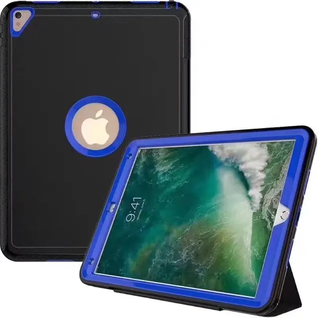 

For iPad 234 Armor Shockproof Heavy Duty TPU+PC Hard Case Sleep Wake Up function Cover