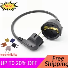 ЕС Европейский Пособия по немецкому языку y французский 2 Pin Мощность кабель-удлинитель шнура провода Пособия по немецкому языку Французский штекер для муфтовый стыковочный переводник удлинитель 0,5 м