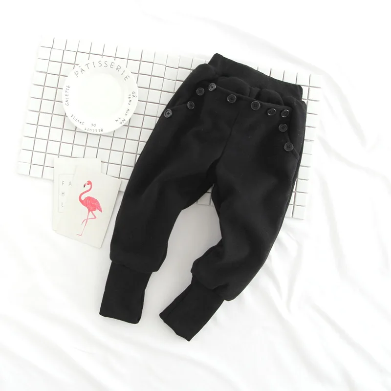 

2018 Fashion Winter Girls Pants Thicken Boys Harem Pants Cotton Trousers Toddler Kids Leggings