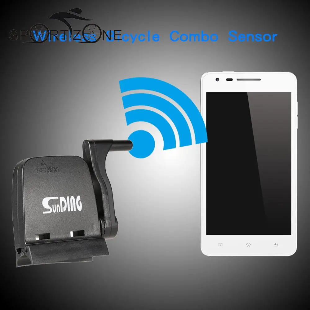 

Sunding Bike Bicycle Computer 4.0 Wireless Combo Computer Speedometer Cadence Sensor with APP 2.4GHz
