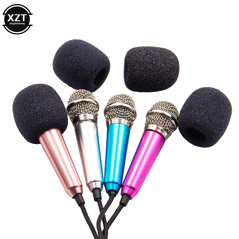 Handheld Mic 3.5mm Speech Micro Condenser Microphone Professionnel For Smart Cell Phone PC