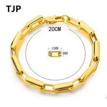 TJP последние женские золотые браслеты для девушек женские вечерние ювелирные модные браслеты для мужчин подарок мальчик любовник популярные аксессуары