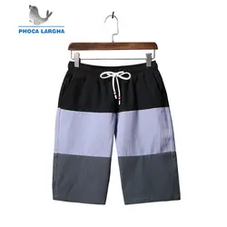 Для мужчин; Лоскутные шорты Пиджаки мужские летние Drawstring повседневные контрастные цвета шорты модные шорты Для мужчин плюс брюк Размеры L-4XL