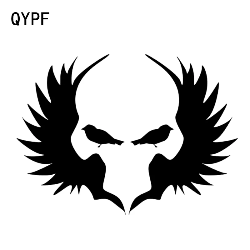 QYPF 16 см * 11 6 интересные графические автомобильные наклейки с крыльями ангела