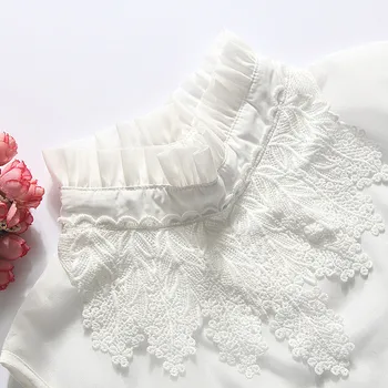 

Shirt lace false detachable False Collar Accessaries Female Ruffled Fake Collar spring winter sweater shirt collar