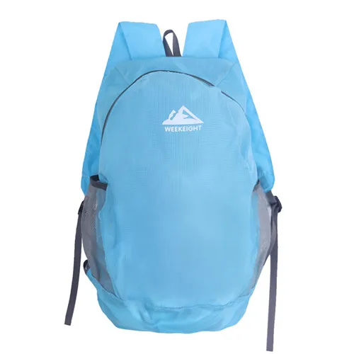 Спортивный рюкзак для мужчин и женщин, водонепроницаемая походная дорожная сумка, складная сумка для занятий фитнесом, Ультралегкие спортивные сумки для девочек и детей - Цвет: sky blue