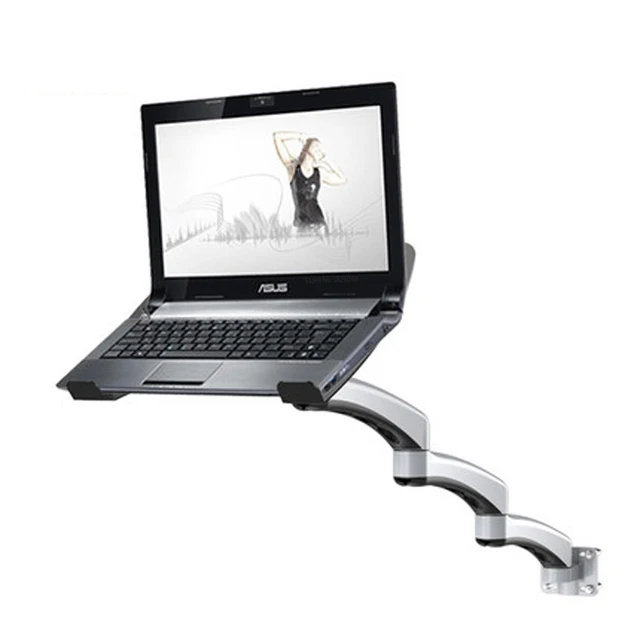 Ultra Long Arm Aluminum Alloy Full Motion Wall Mount Laptop Holder Bed Pole Mount Laptop Stand