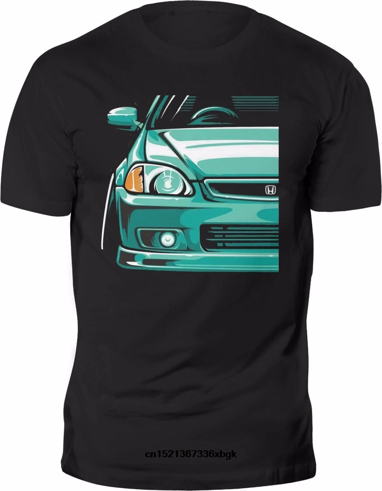Возьмите новая футболка Honda Civic MK6 крупным планом JDM VTEC Футболка 100% хлопок