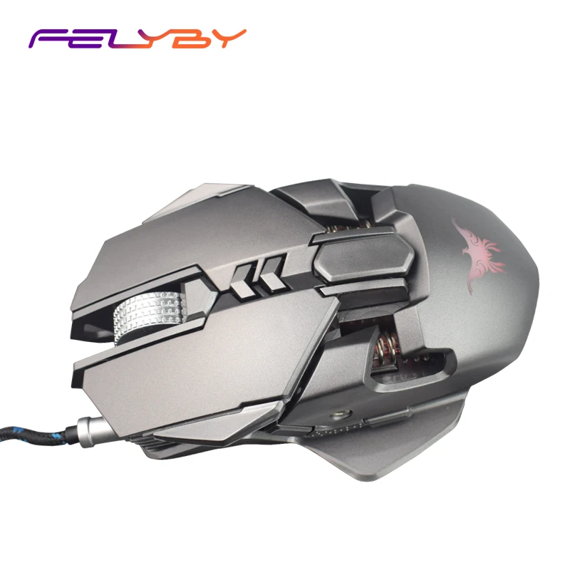 

FELYBY high-quality mouse for life to create cold mechanical feel gaming mouse adjustable DPI LED computer mouse