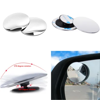 

Car 360 degree Wide Angle small Round Mirror Rear View Mirror for SEAT Ibiza Leon Toledo Arosa Alhambra Exeo Supercopa Mii Altea