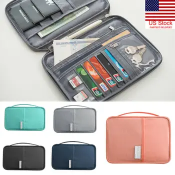 

New Passport Travel Wallet Passport Holder Multi-Function Credit Card Package ID Document Multi-Card Storage Pack Clutch
