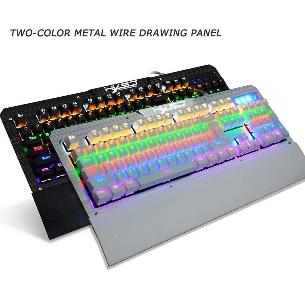 

2600 Mechanical Keyboard OUTEMU BLUE SWITCH 104 Key Professional Gaming Keyboard Full Key No Conflictp Wired Keyboard Game