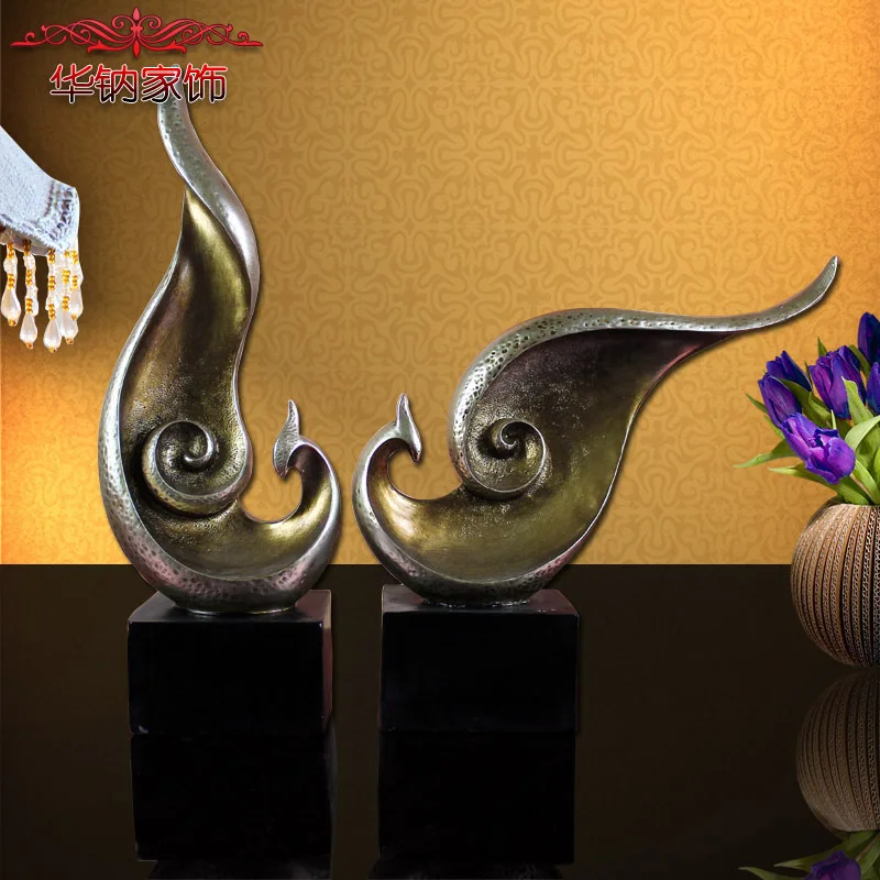 

Home Furnishing Abstract bird TV cabinet decoration of high-grade resin craft lovers Phoenix wedding gift ornaments
