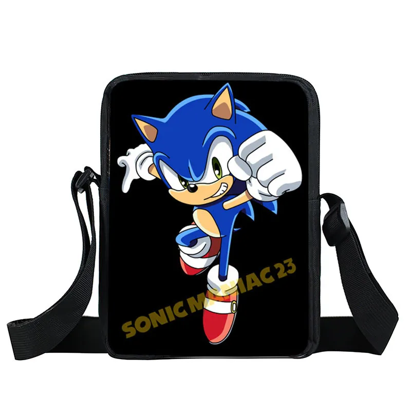 Мультфильм sonic Малый Детская сумка через плечо школьные ранцы дети bookbag обувь для мальчиков девочек Сумка через плечо сумка-почтальон мини подарок - Цвет: XKBYSXZ14