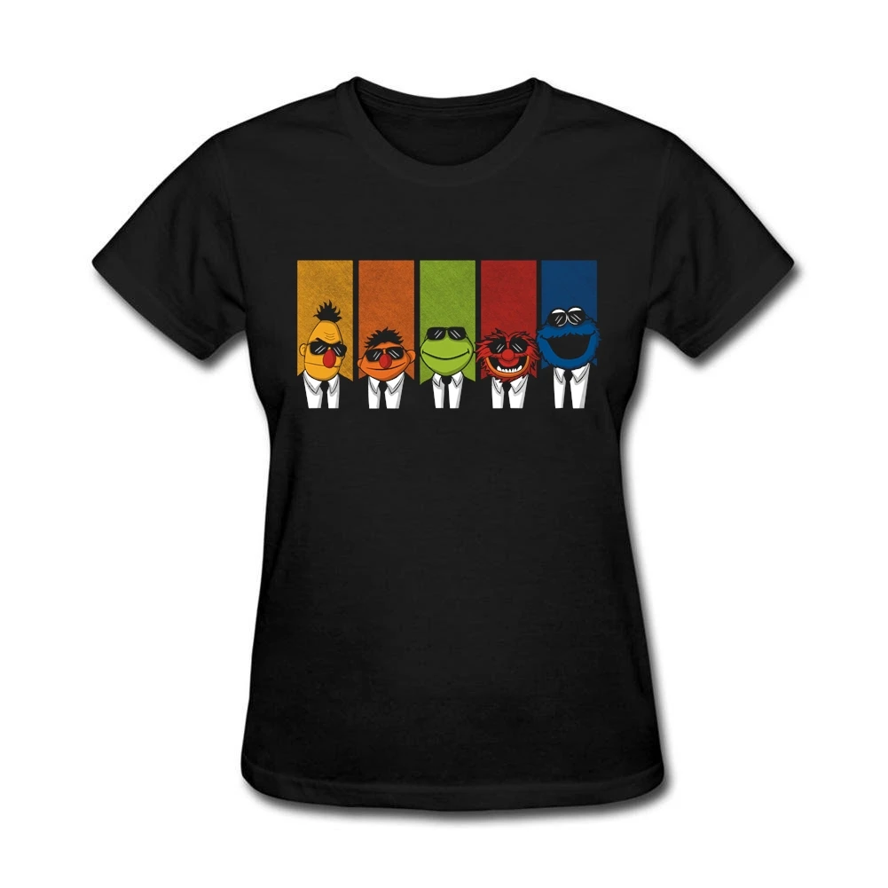 

Reservoir Muppets Ladies Mashup of Reservoir Dogs and Muppets Japanese Shirts Big Girls Street tshirt DIY Cotton Basic Tee