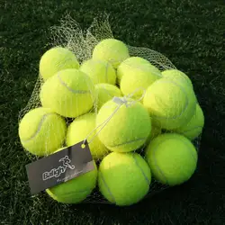 18 шт./компл. спортивный желтый теннисные мячи турнира Открытый Fun крикет пляж собака высокое качество спортивной подготовки Теннисный мяч