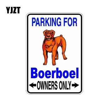 

YJZT 10*14.2CM Boerboel Dog Car Decoration PVC Car Sticker Decal C1-4504