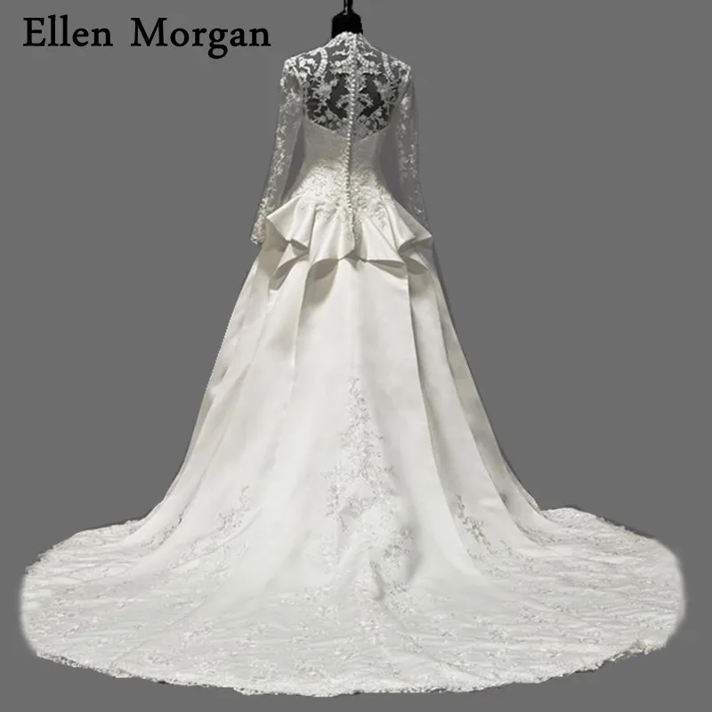 conew_vintage-wedding-dresses-2017-real-photo-satin-lace-long-sleeve-see-through-ball-gowns-cathedral-mariage