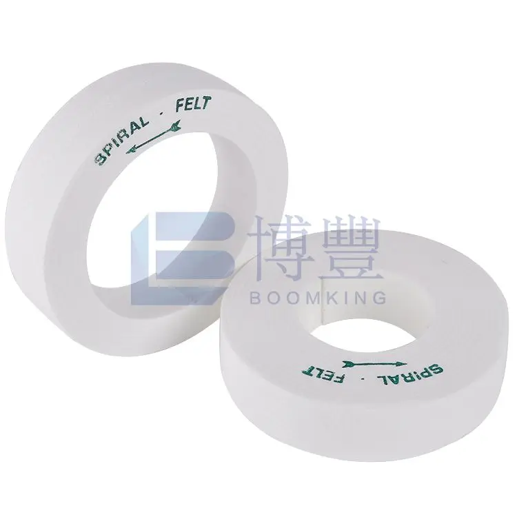 

Spiral Felt wheel 10 Pcs 170*25*70 and 10 Pcs 150*25*70,Glass polishing wheels,Grinding wheels,BOOMKING Glass tools