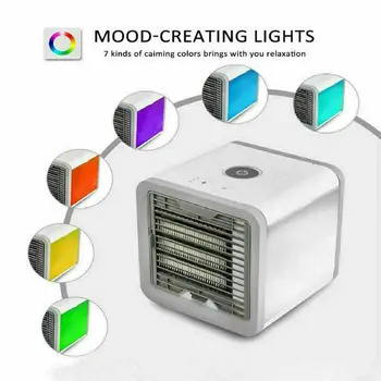 

Portable Mini Air Conditioner Multifunction Cooling Fan with LED Lights Air Humidifier Purifier Air Cooler Summer Home