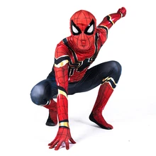 Spiderman Cosplay Costume Kids Iron Spiderman Costume Homecoming Bodysuit Jumpsuit Venom Spiderman Costume Child Classic Cosplay