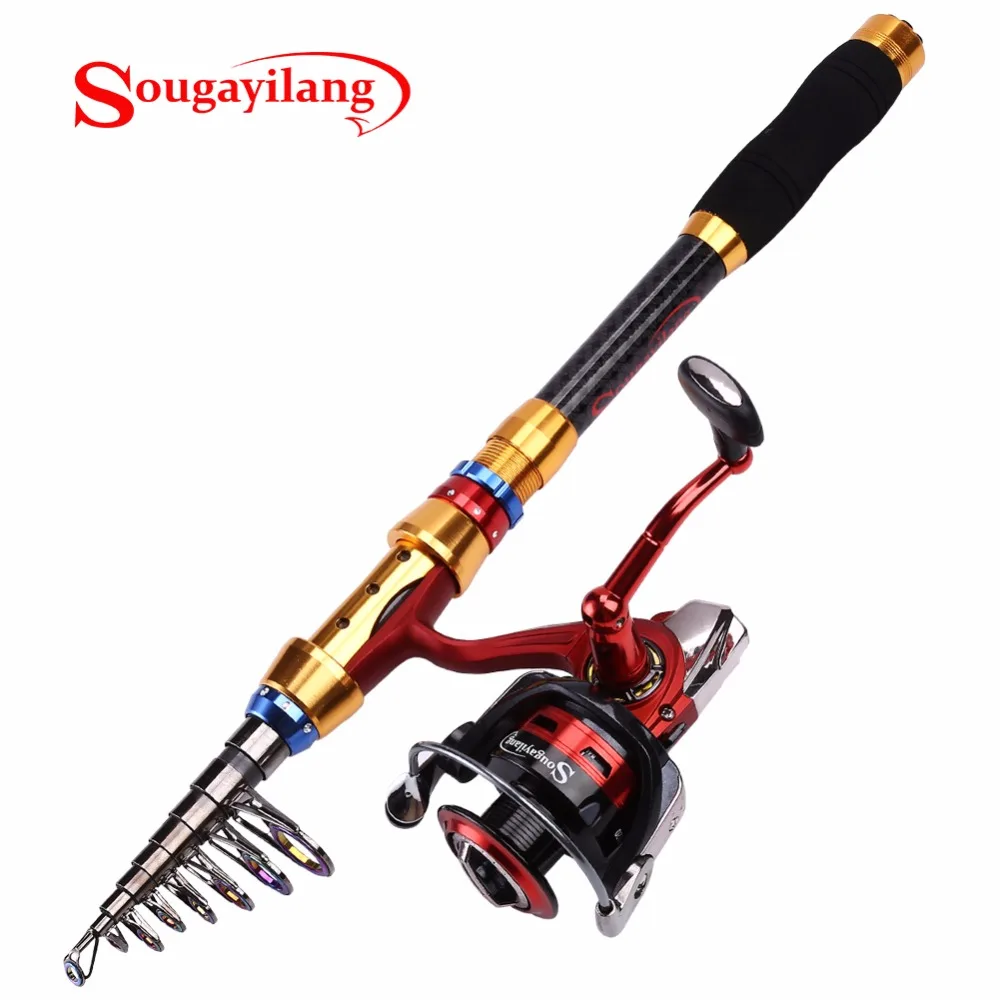 Sougayilang 1.8 3.0m Carp Fishing Rod with Spinning Reel Fishing Rod