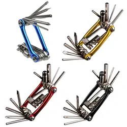 Горячее предложение 11 в 1 велосипед инструменты велосипед ремонт набор велосипед Repair Tool Kit ключ отвертка цепи стали велосипед