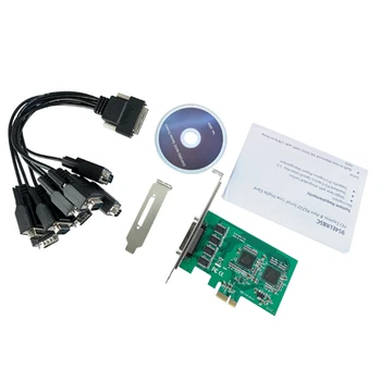 شراءالصناعية COM بطاقة PCI-e إلى متعددة RS-232 DB9 منافذ تحويل POS آلة 8 منافذ PCI التسلسلي بطاقة Express ل أكسفورد PCIe954