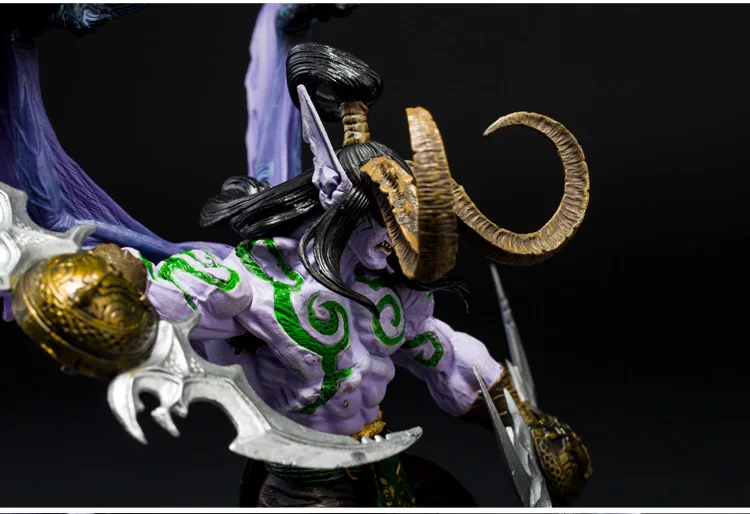 30 см игра Wow охотник на демонов Illidan Stormrage ПВХ фигурка игрушки - Цвет: With box