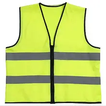 Взрослых высокая видимость светоотражающий жилет безопасности работы трафика жилет безопасности проезжей части жилета с застежкой-молнией