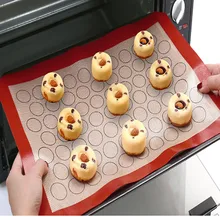 Антипригарный силиконовый коврик для выпечки Кондитерские инструменты раскатка теста коврик большой размер для торта печенья Макарон# BL3