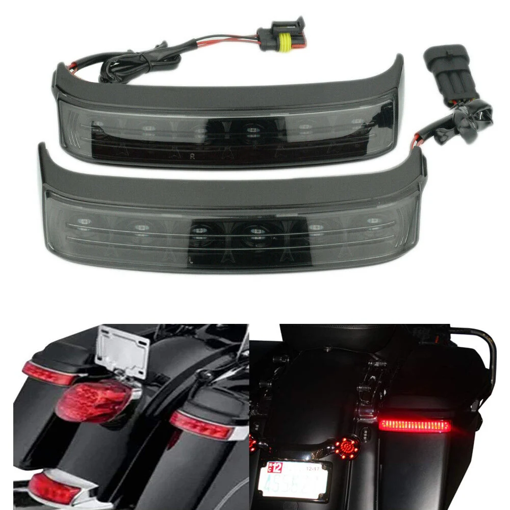 

Motorcycle Saddlebag LED Run Brake Turn Lamp Lights For Harley Electra Glide Ultra Classic Road Glide CVO Limited 2014-2019 2018