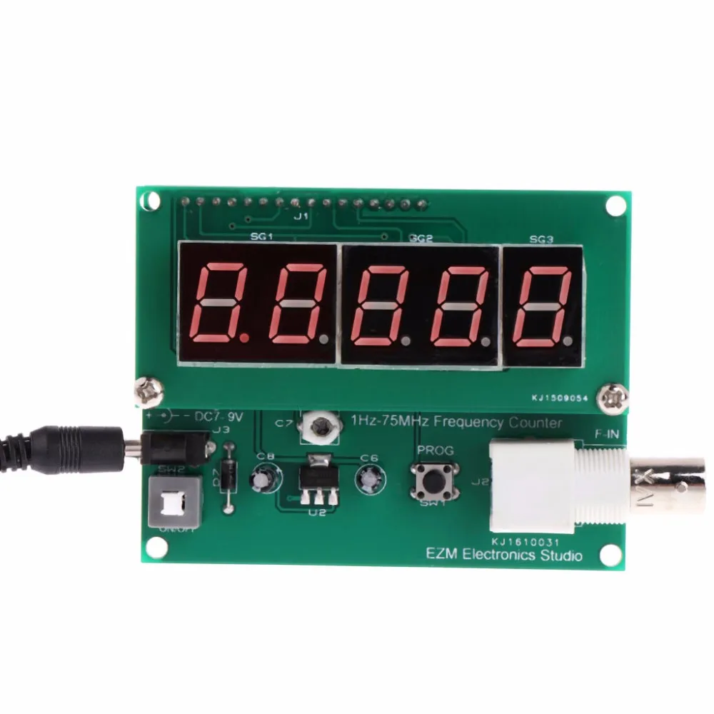 1Hz 75MHz счетчик частоты 7 V 9 50mA модуль измеритель измерители инструменты|Измерители