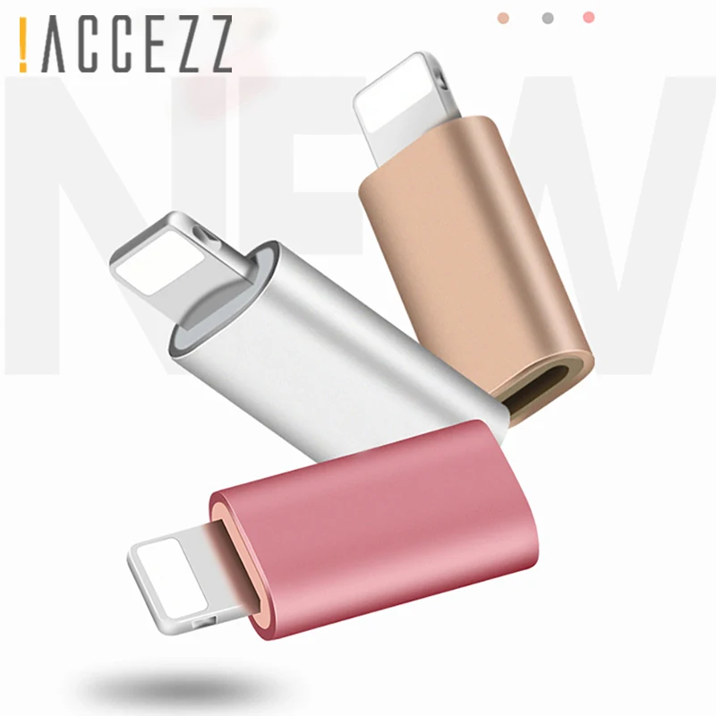 ! ACCEZZ Mini Micro USB для Apple адаптер iphone X XS XR 6 7 5 Plus синхронизация данных зарядка OTG