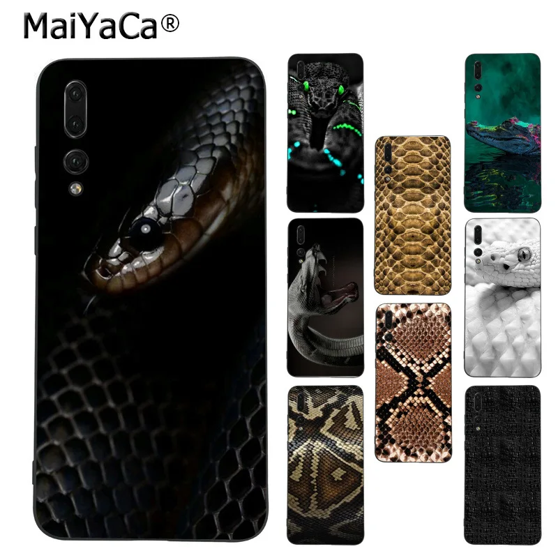 

MaiYaCa Snake Skin Crocodile Coque Shell Phone Case for Huawei Mate10 Lite P20 Pro P9 P10 Plus Mate9 10 Honor 10 View 10