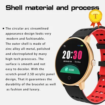 

2019 Weather Push Heart Rate Smart Watch Band Blood Pressure Oxygen Monitor Multi Sport Modes Colorful Fitness Smart Watch