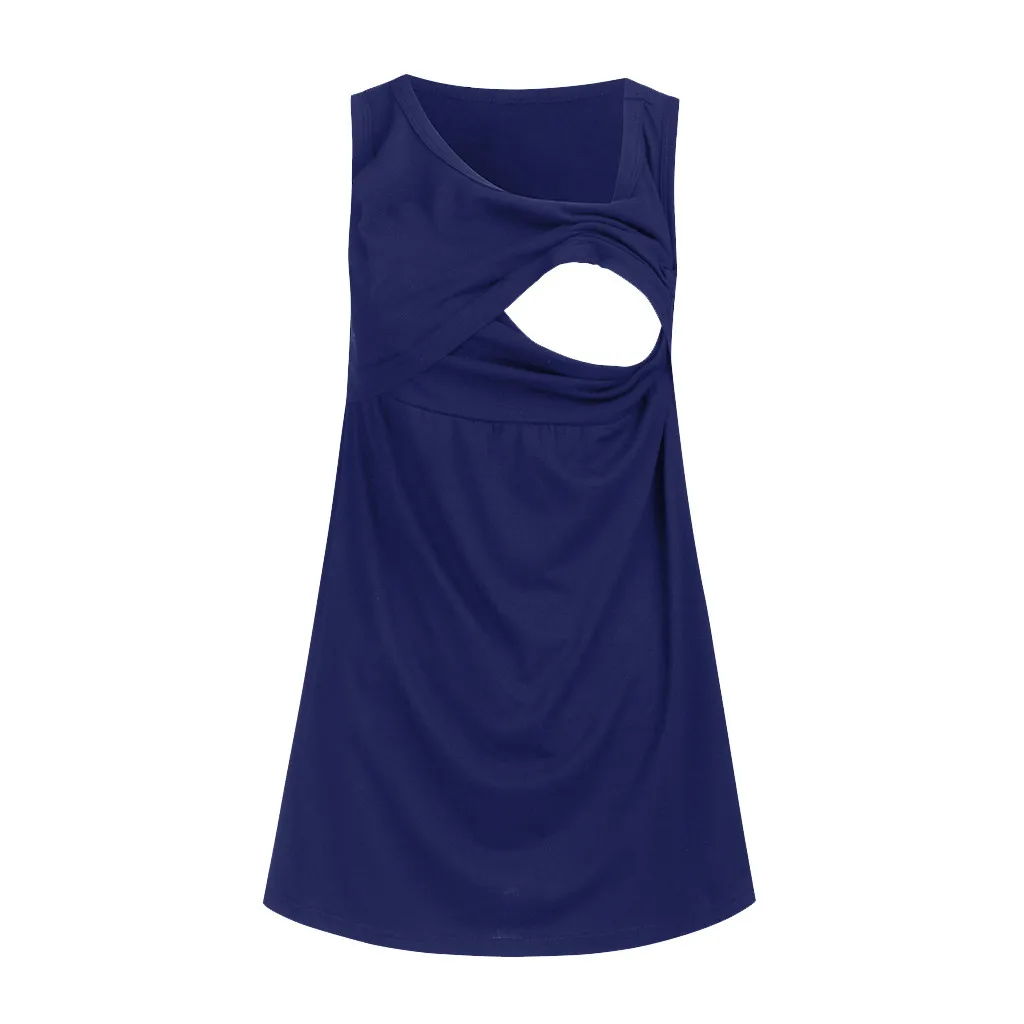 ARLONEET летняя одежда для беременных жилет для кормления блузка для кормления топы на бретелях для беременных женщин топ для беременных Одежда - Цвет: BU
