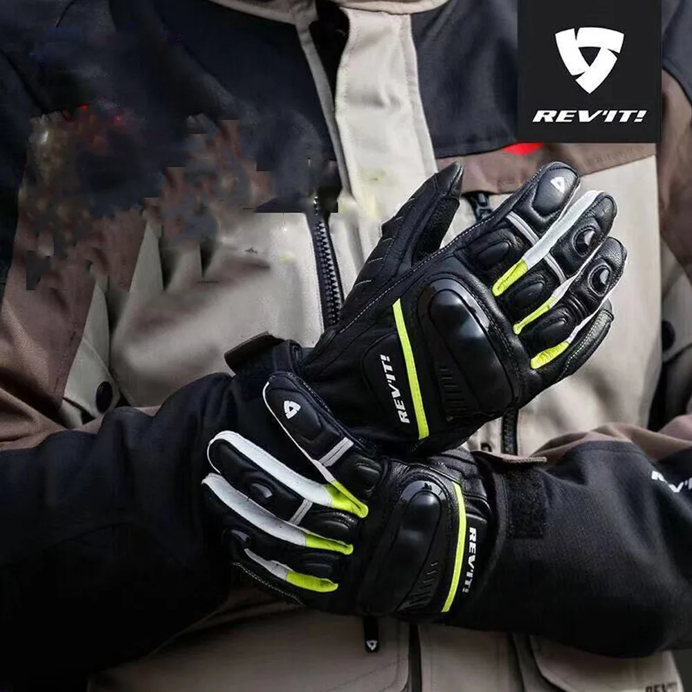 

Hot Sell Revit Chicane Motorbike Leather Gloves Full Finger Stars Eldiven Summer Mens Guantes Moto Racing Riding Bicycle Gloves