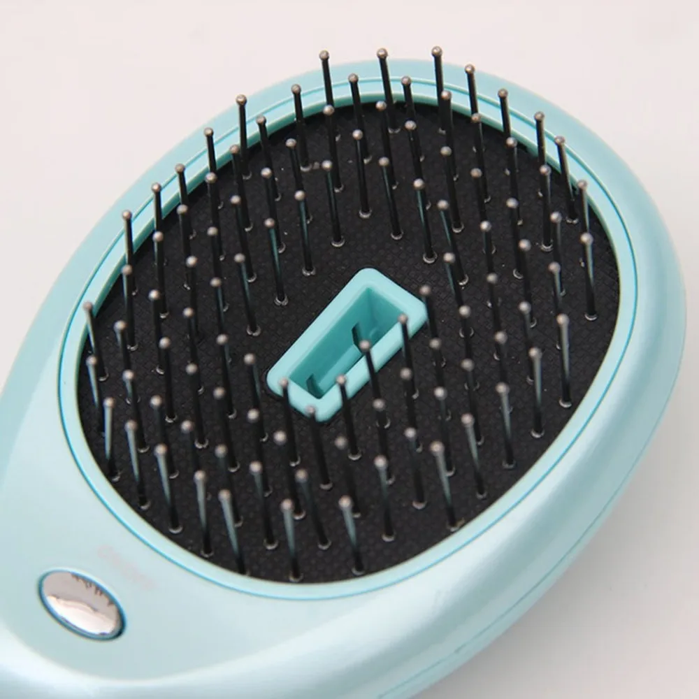 Portable Electric Ionic Hairbrush Anti Hair Loss Magnetic Massage Comb Hair Growth Comb Hair Brush Mini Straight Hair Comb