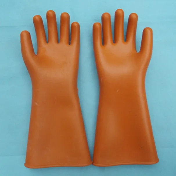1pair 25kv insulating work gloves electrical insulating high voltage protecting safety gloves