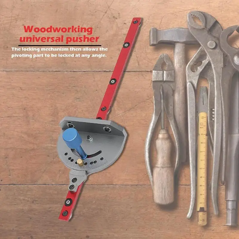 

DIY Woodworking Universal Push Handle Aluminium Alloy T-tracks Chute Backing Connector Rail Miter for Carving Machine Tool