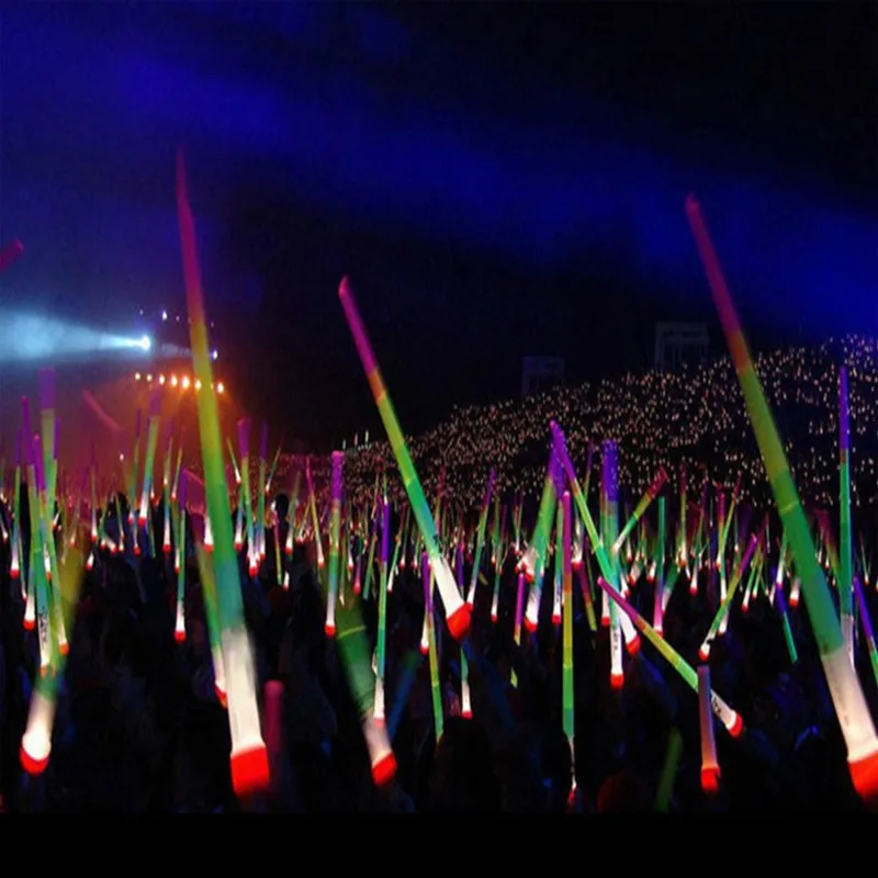 

68CM Telescopic Luminous Stick Flash Light Up Fluorescent Sword Concert Christmas Carnival Toys Kids Gift 30Pcs